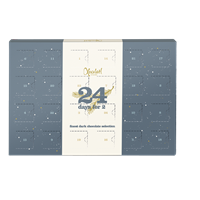 Finest dark selection julekalender for 2 - Xocolatl 400 g (blå) FORUDBESTIL NU